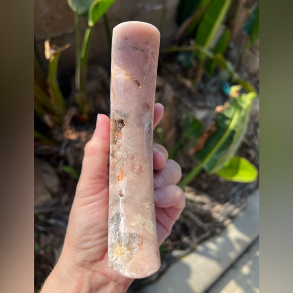 Pink Amethyst Sugar Druzy Moon - Picture 4 of 11